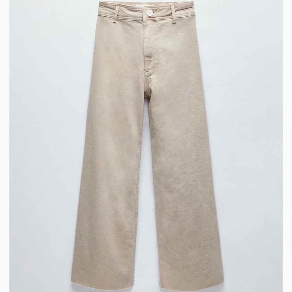 Zara high rise khaki pants